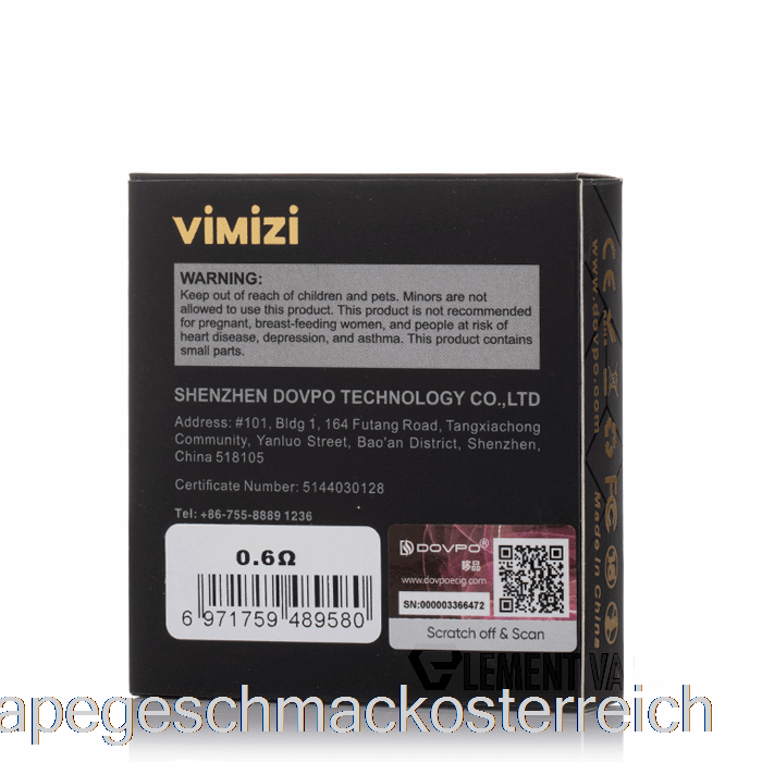 Dovpo Vimizi Ersatz-Pods 0,6 Ohm Pods Vape-Geschmack